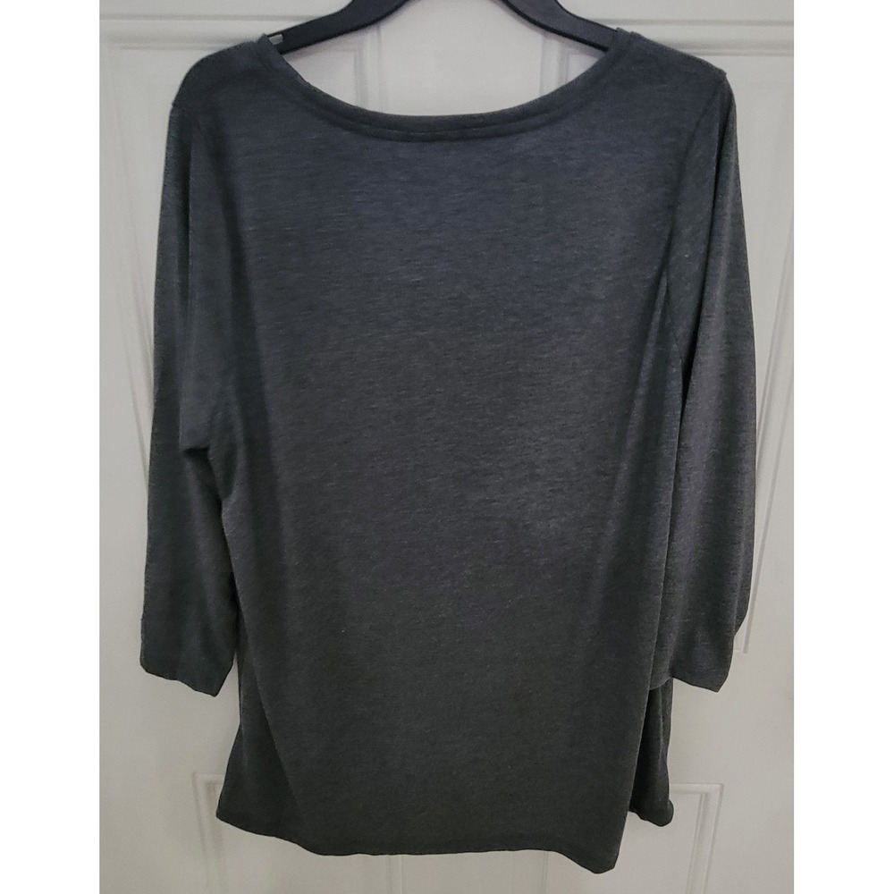 Magical Season Women's Happy Fall' Yall Pumpkin Graphic Shirt Plus 1X Gray NWT - Picture 9 of 10